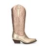 Western Boots in Gold-Metallic