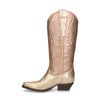 Western Boots in Gold-Metallic