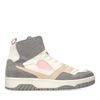 Halbhohe graue Sneaker mit offwhite Details