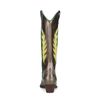 Graue Cowboystiefel in Metallic-Optik