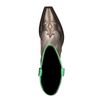 Graue Cowboystiefel in Metallic-Optik