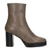 Kaki Stiefeletten mit Absatz