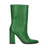 Grüne Stiefeletten mit Blockabsatz