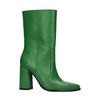 Grüne Stiefeletten mit Blockabsatz