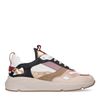 Mehrfarbige Sneaker mit goldenen Details