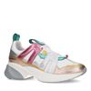 Mehrfarbige Ledersneaker