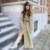 Offwhite Western Boots aus Leder mit hohem Schaft