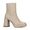Offwhite Stiefeletten mit Blockabsatz