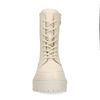 Offwhite Schnürstiefeletten aus Leder