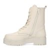 Offwhite Schnürstiefeletten aus Leder