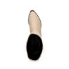 Offwhite Western Boots aus Leder