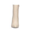 Offwhite Stiefeletten mit Pfennigabsatz