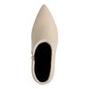 Offwhite Stiefeletten mit Pfennigabsatz