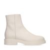 Offwhite Lederstiefeletten