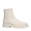 Offwhite Lederstiefeletten