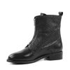Kroko-Stiefeletten - schwarz