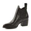 Chelsea Boots aus schwarzem Leder