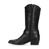 Schwarze Cowboystiefel aus Leder