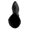 Schwarze Cowboystiefel aus Leder