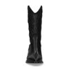 Schwarze Cowboystiefel mit kleinem Absatz