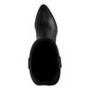 Schwarze Cowboystiefel mit kleinem Absatz