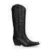 Schwarze Cowboystiefel aus Leder