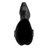 Schwarze Cowboystiefel aus Leder