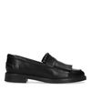 Schwarze Loafer mit Fransen