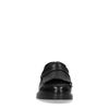 Schwarze Loafer mit Fransen