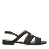 Schwarze Leder-Sandalen