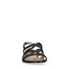 Schwarze Leder-Sandalen