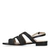 Schwarze Leder-Sandalen