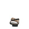 Schwarze Leder-Sandalen