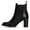 Schwarze Stiefeletten mit Absatz