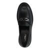Schwarze Loafer mit Plateausohle