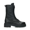 Schwarze Biker Boots aus Leder