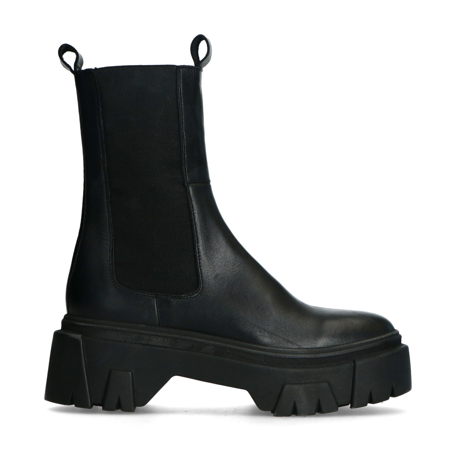 Schwarze Chelsea Boots Aus Leder Damenschuhe Sacha