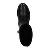 Schwarze Schnürstiefel mit hohem Schaft