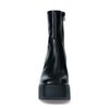 Schwarze Chunky Boots aus Leder