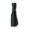 Schwarze Chunky Boots aus Leder