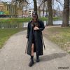 Schwarze Schnürboots aus Leder