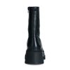 Schwarze Schnürboots aus Leder
