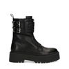 Schwarze Biker Boots aus Leder