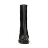 Schwarze Chelsea Boots aus Leder mit eckiger Kappe