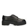 Schwarze Lack-Schnürschuhe