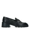 Schwarze Leder-Loafer