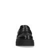 Schwarze Loafer mit chunky Sohle