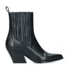 Schwarze Western Boots aus Leder