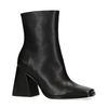 Schwarze Stiefeletten mit Blockabsatz