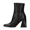 Schwarze Stiefeletten mit Blockabsatz